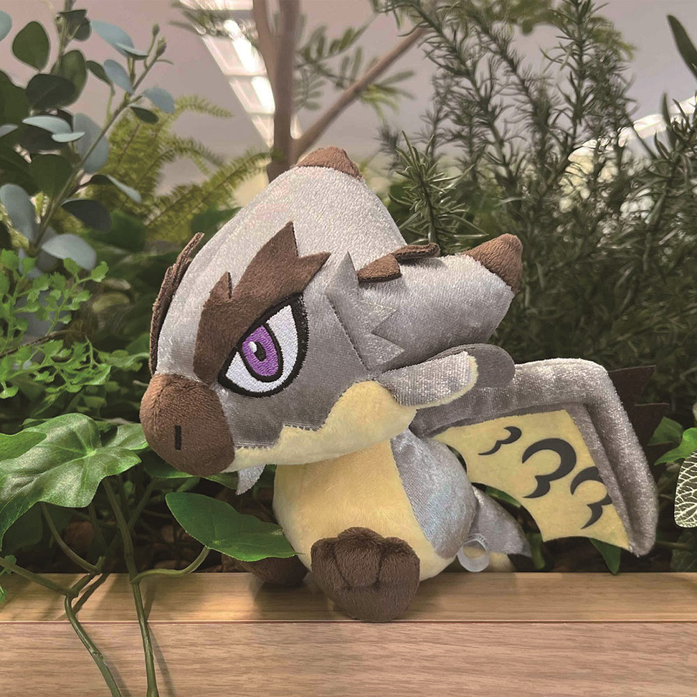 Monster Hunter Chibi Plush Silver Rathalos