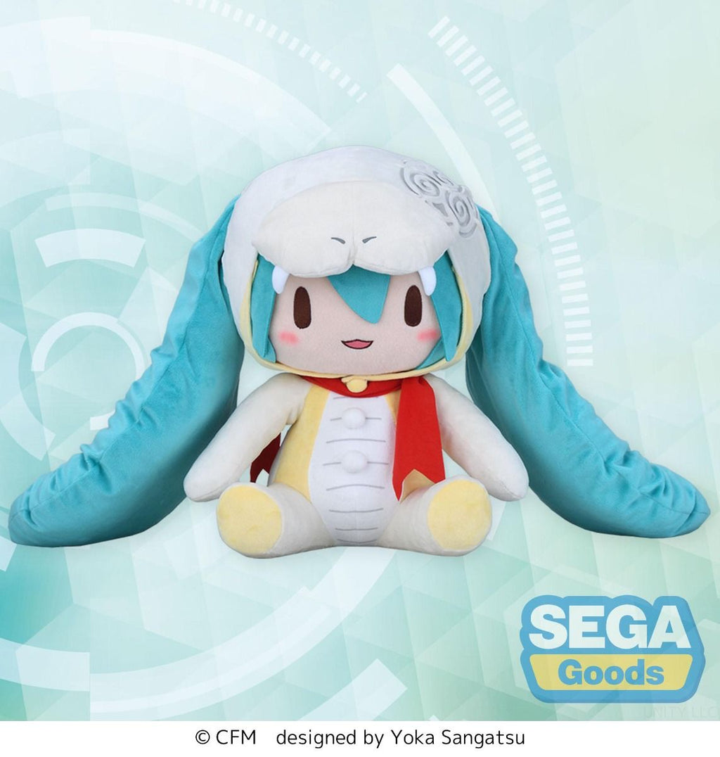 Hatsune Miku Snake 2024 Fuwa Petit LL Plush - Year of the Snake - SEGA Official Vocaloid Collectible