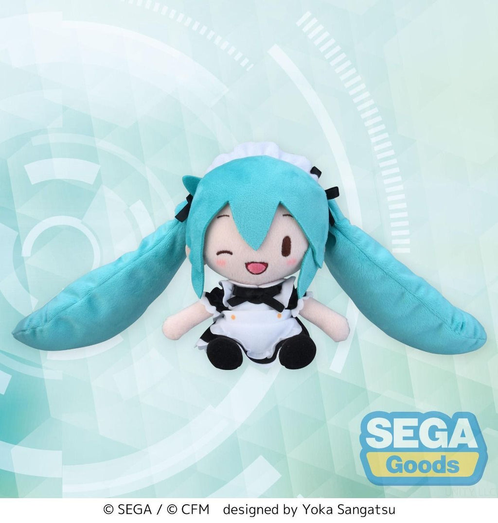 Hatsune Miku Maid Ver. EX Mini Plush - Official SEGA Vocaloid Collectible