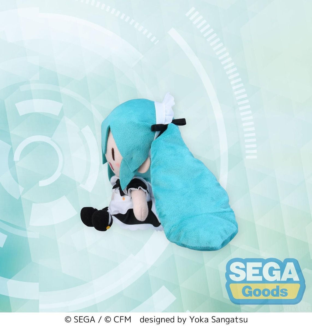 Hatsune Miku Maid Ver. EX Mini Plush - Official SEGA Vocaloid Collectible