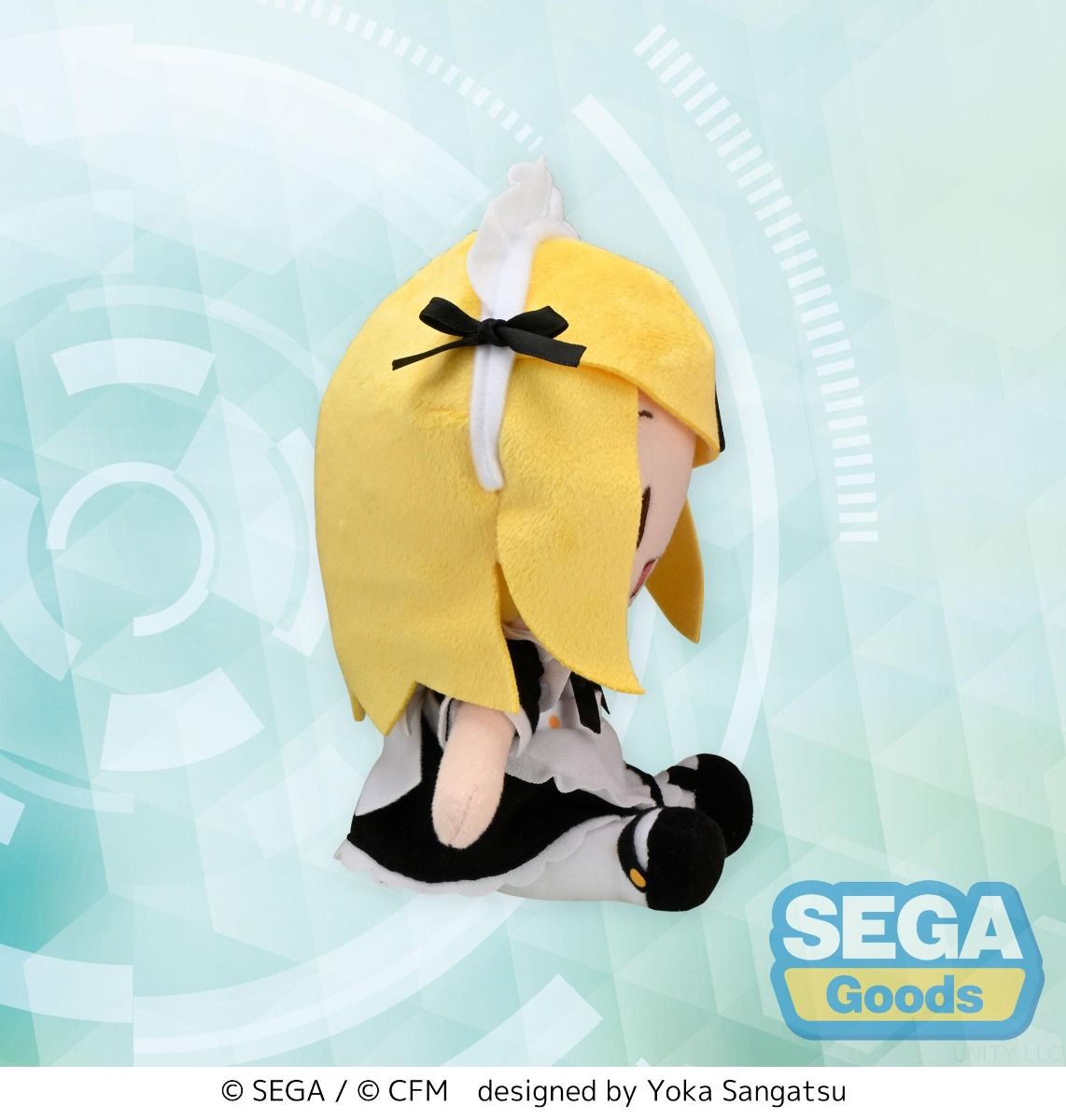 Kagamine Rin Maid Ver. EX Fuwa Petit Mini Plush - Vocaloid - SEGA Official Collectible