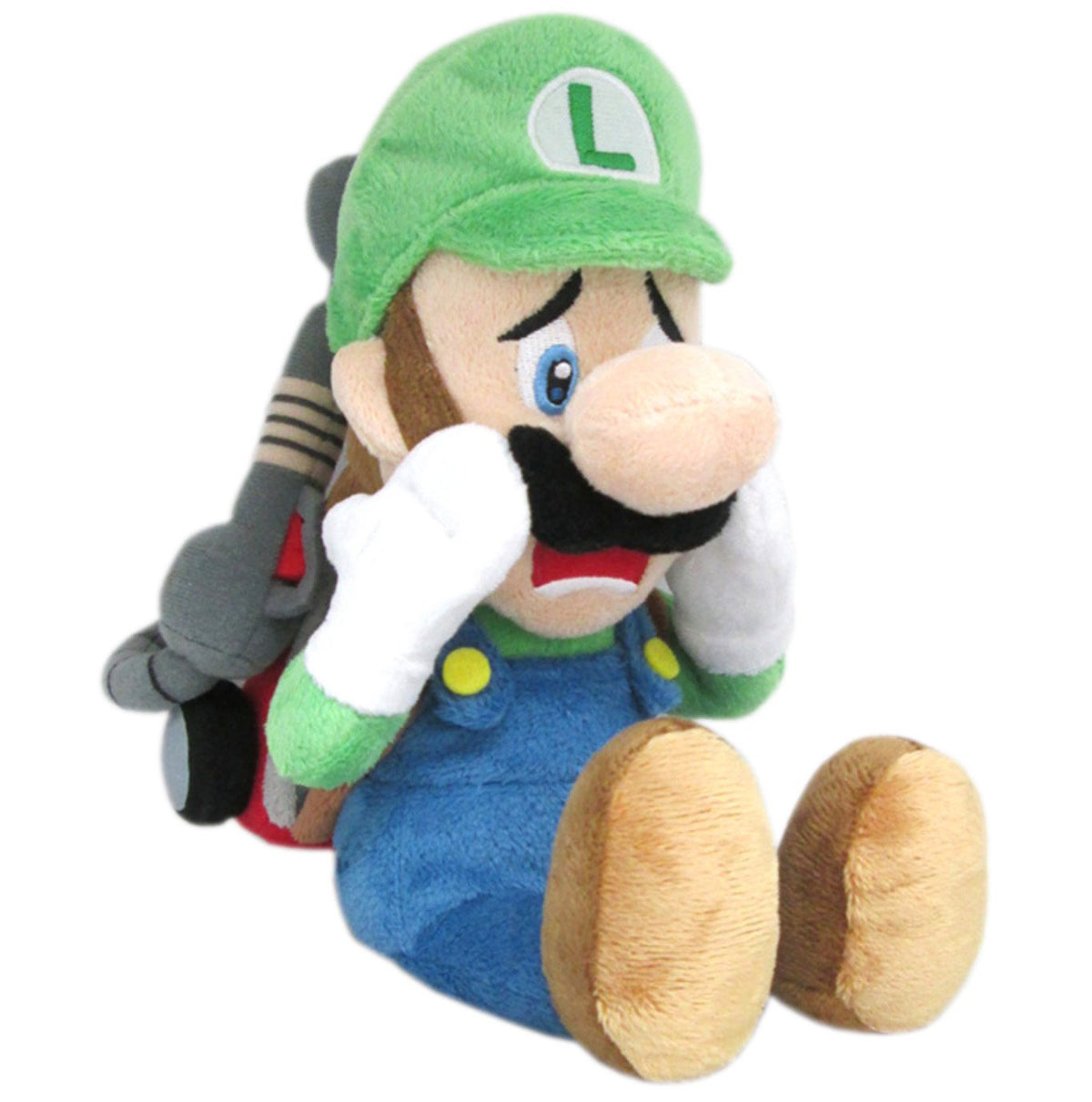 Little Buddy Super Mario Series Scared Luigi w/ Strobulb Plush 10"