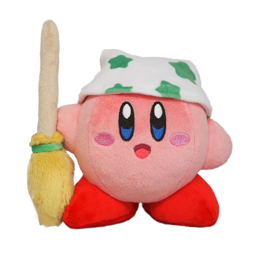 Little Buddy Kirby of the Stars Cleaning Kirby 5" Plush - Official Nintendo