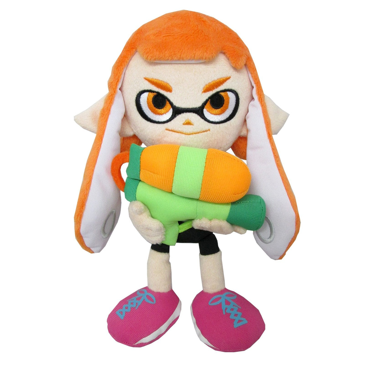 Splatoon Inkling Girl Orange Female Plush, 9"