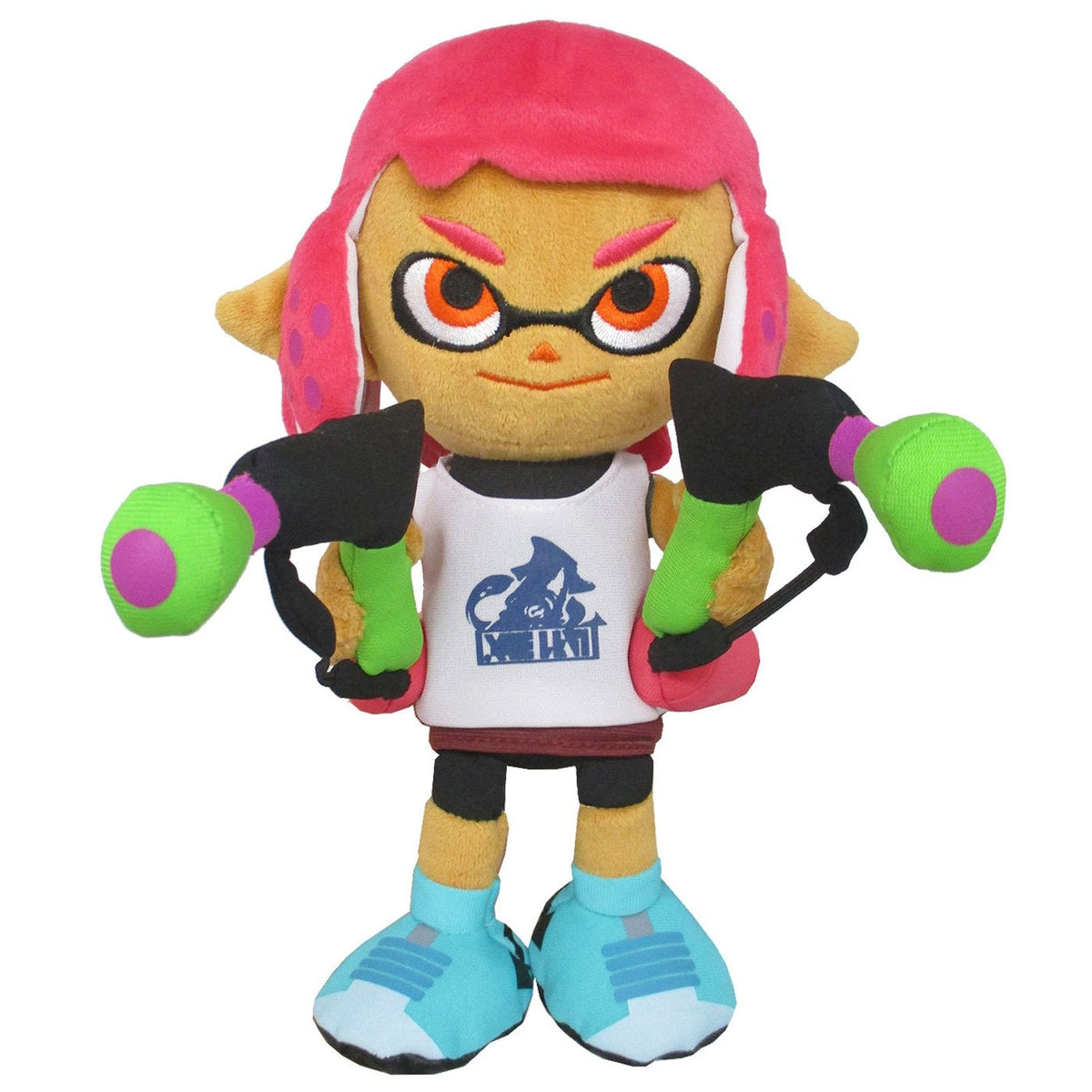 Splatoon 2 Series Inkling Female Girl Neon Pink Plush, 9.5