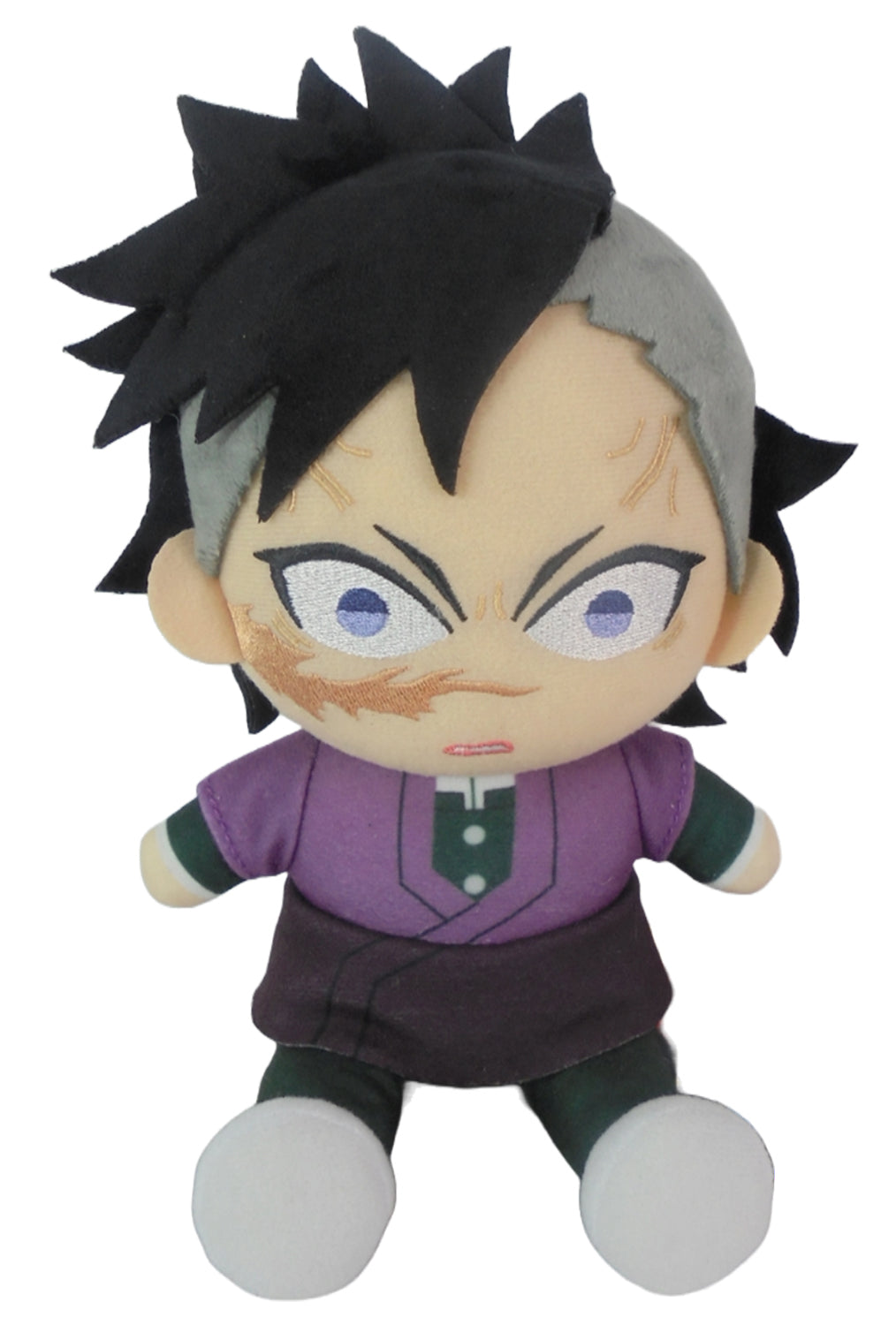 Demon Slayer Genya Shinazugawa Sitting Plush 7'' | Official Anime Collectible