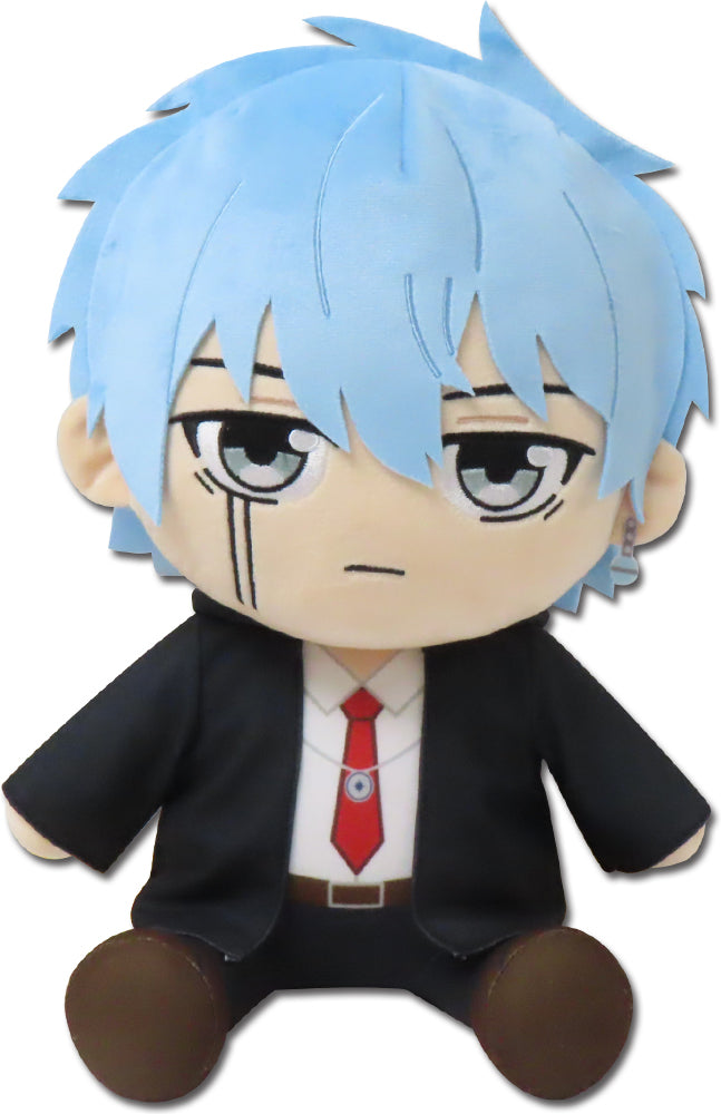 Mashle Magic and Muscles Lance Crown Plush 12 Inch - Official School Uniform Sitting Pose