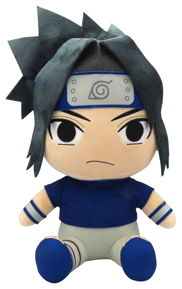 Naruto Sasuke Uchiha Sitting Plush 12" - Official GE Collectible Plush Toy