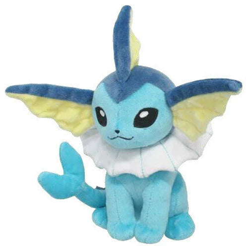 Pokémon All Star Collection Vaporeon Plush 7.5" | Official San-Ei Stuffed Toy