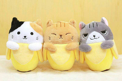 Kawaii Banana & Friends 7" Banana Cat Plush