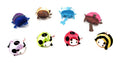 Kawaii Bug Plush 1.5" Mini Strip - Bug World Friends Collectible Charm