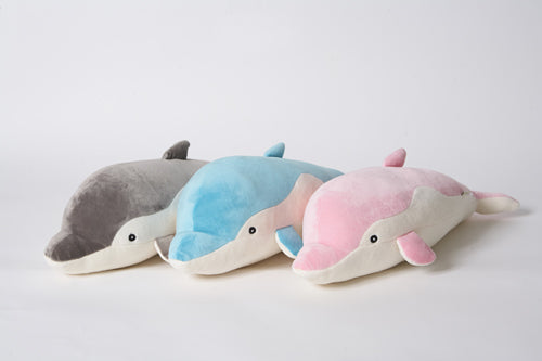 Kawaii 26" Scooshin Dolphin Plush Pillow