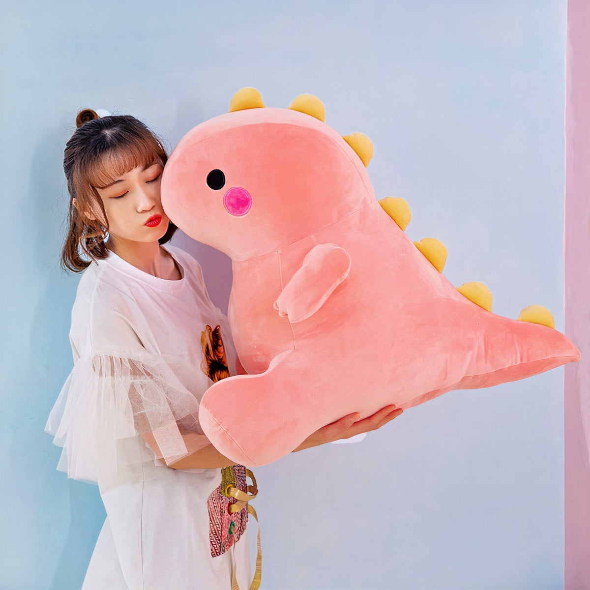 Gigantic Plumpy Colorful Fluffysaurus Dinosaur Plushie