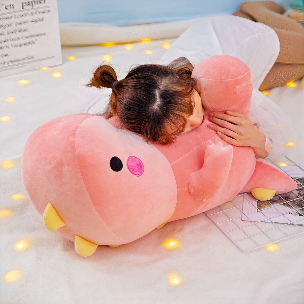 Gigantic Plumpy Colorful Fluffysaurus Dinosaur Plushie