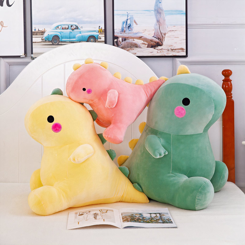 Gigantic Plumpy Colorful Fluffysaurus Dinosaur Plushie