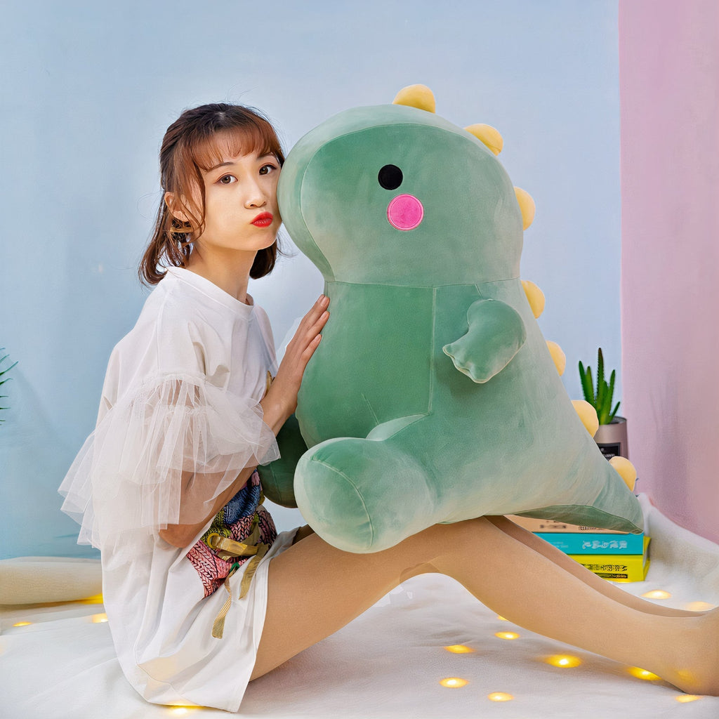 Gigantic Plumpy Colorful Fluffysaurus Dinosaur Plushie