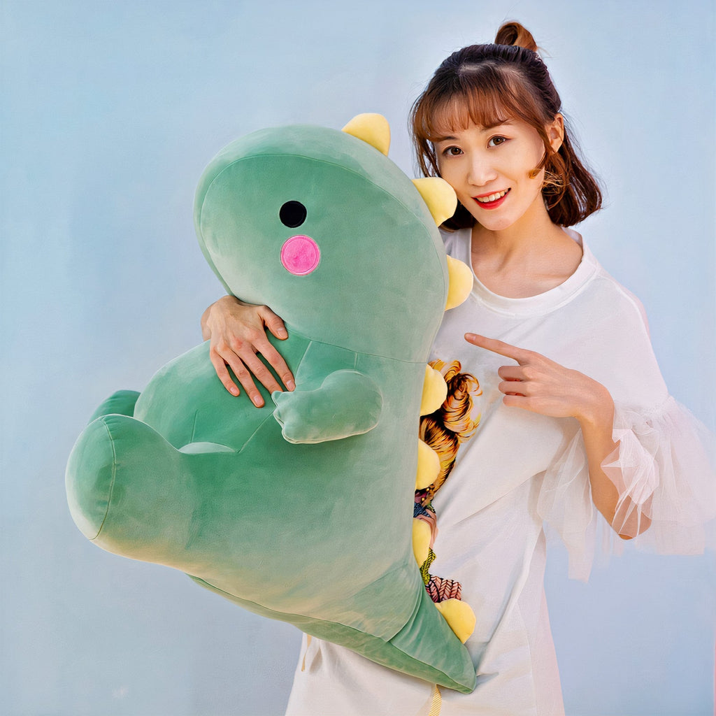 Gigantic Plumpy Colorful Fluffysaurus Dinosaur Plushie