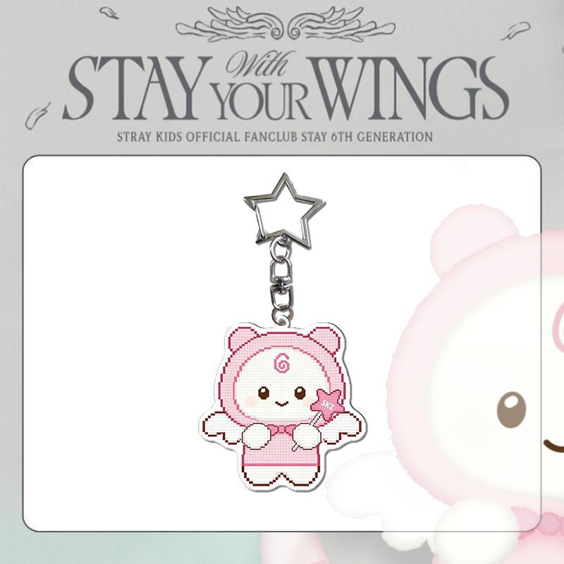 [NEW] SKZ Stay With Your Wings Keychain