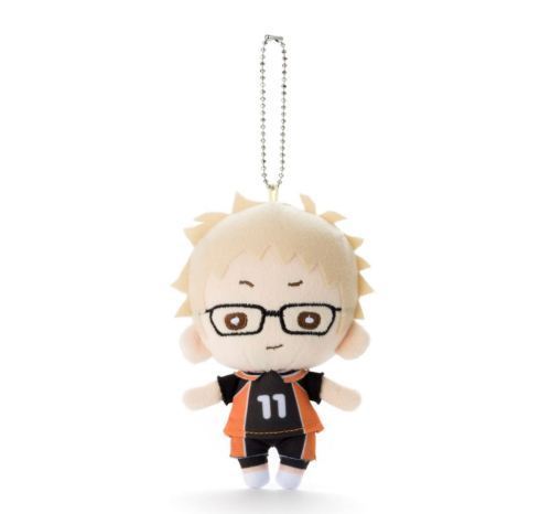 Haikyuu! Nitotan ballchain Plush Doll Tsukishima