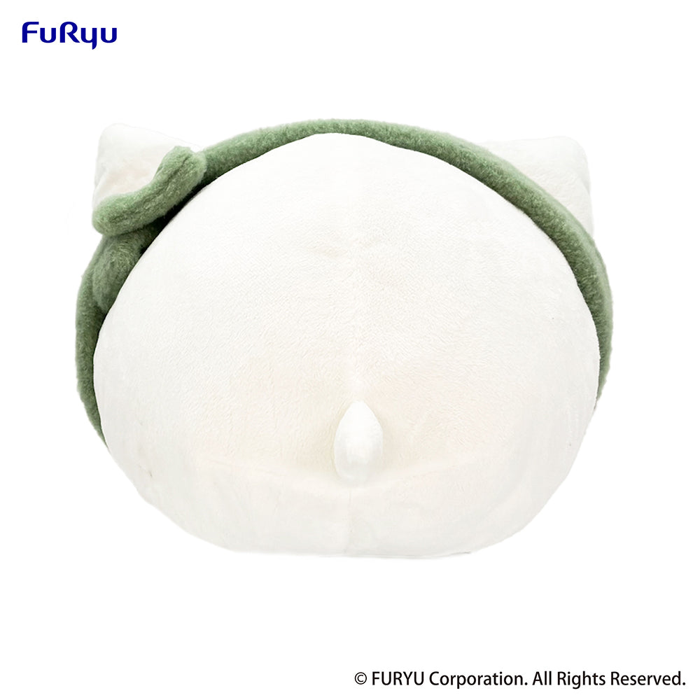 Nemuneko Cat Big Plush Toy with Green Scarf - Official Banpresto Japanese Collectible