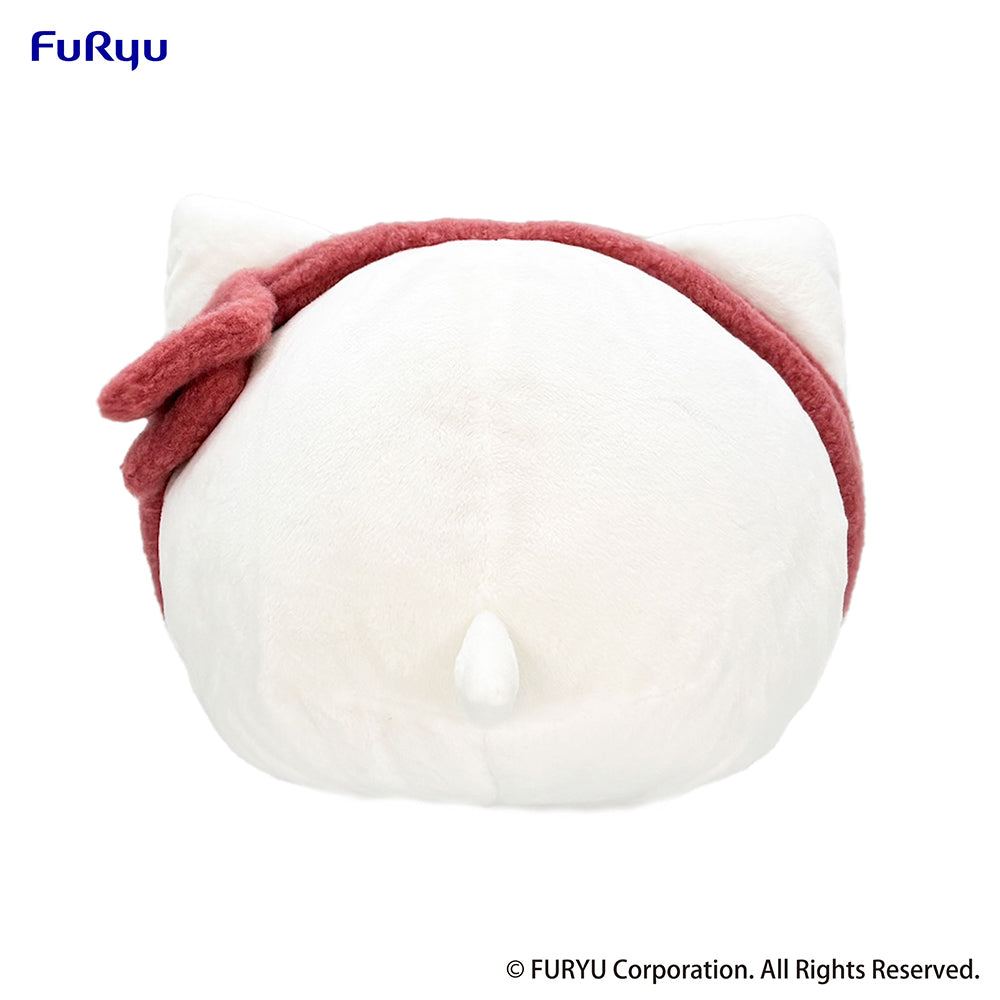 Nemuneko Cat Big Plush Toy with Red Scarf - Official Banpresto Japanese Collectible
