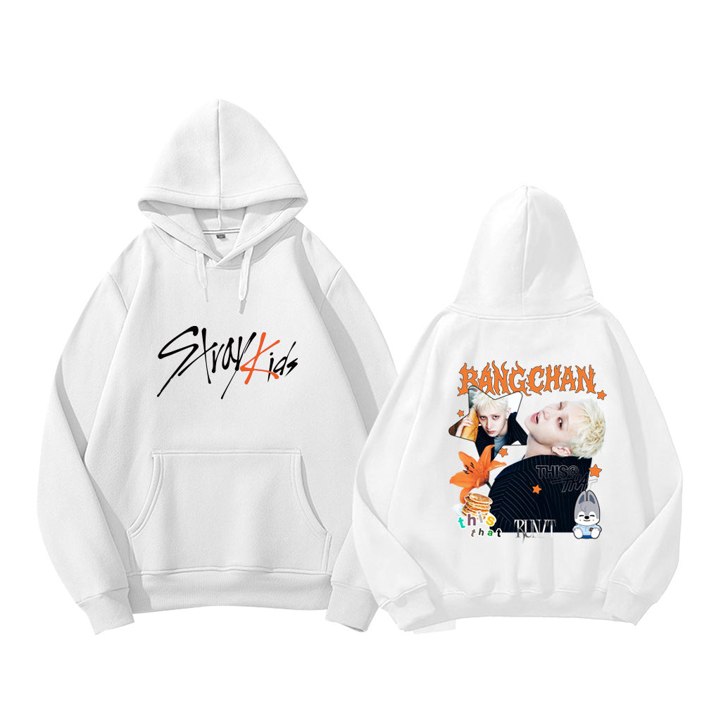 SKZ THIS & THAT Cartoon Print Pullover Hoodie