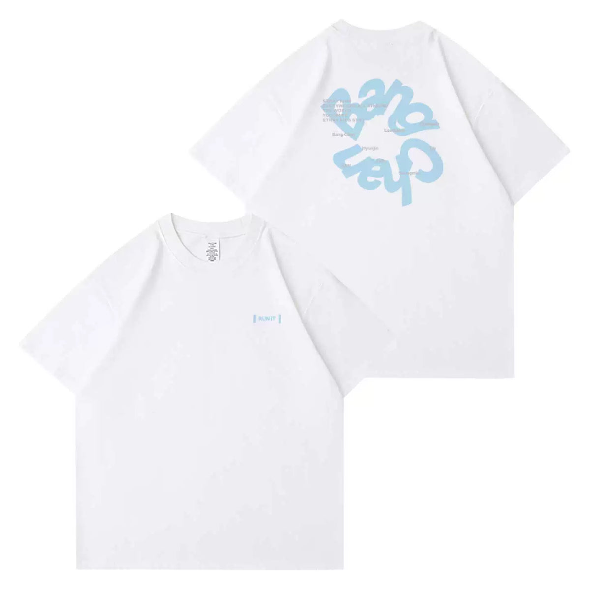 SKZ World Tour RUN IT Printed Short-sleeved T-shirt