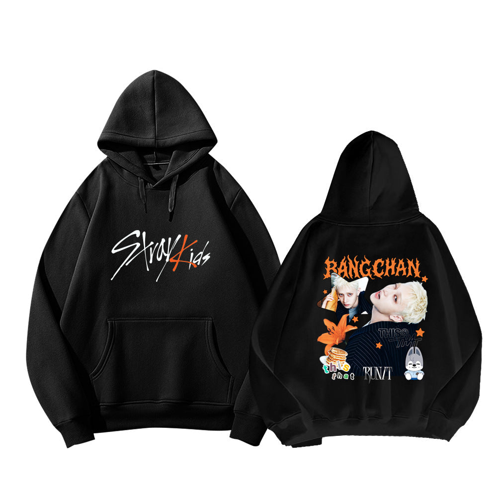 SKZ THIS & THAT Cartoon Print Pullover Hoodie