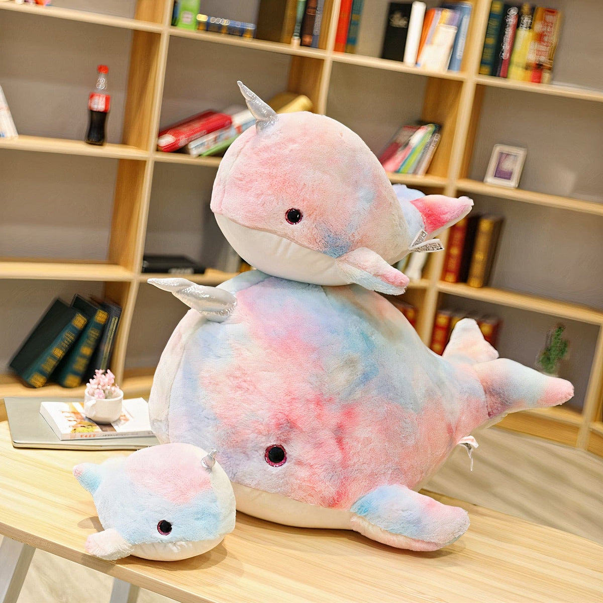 Plumpy Angel the Colorful Narwhale Plushie