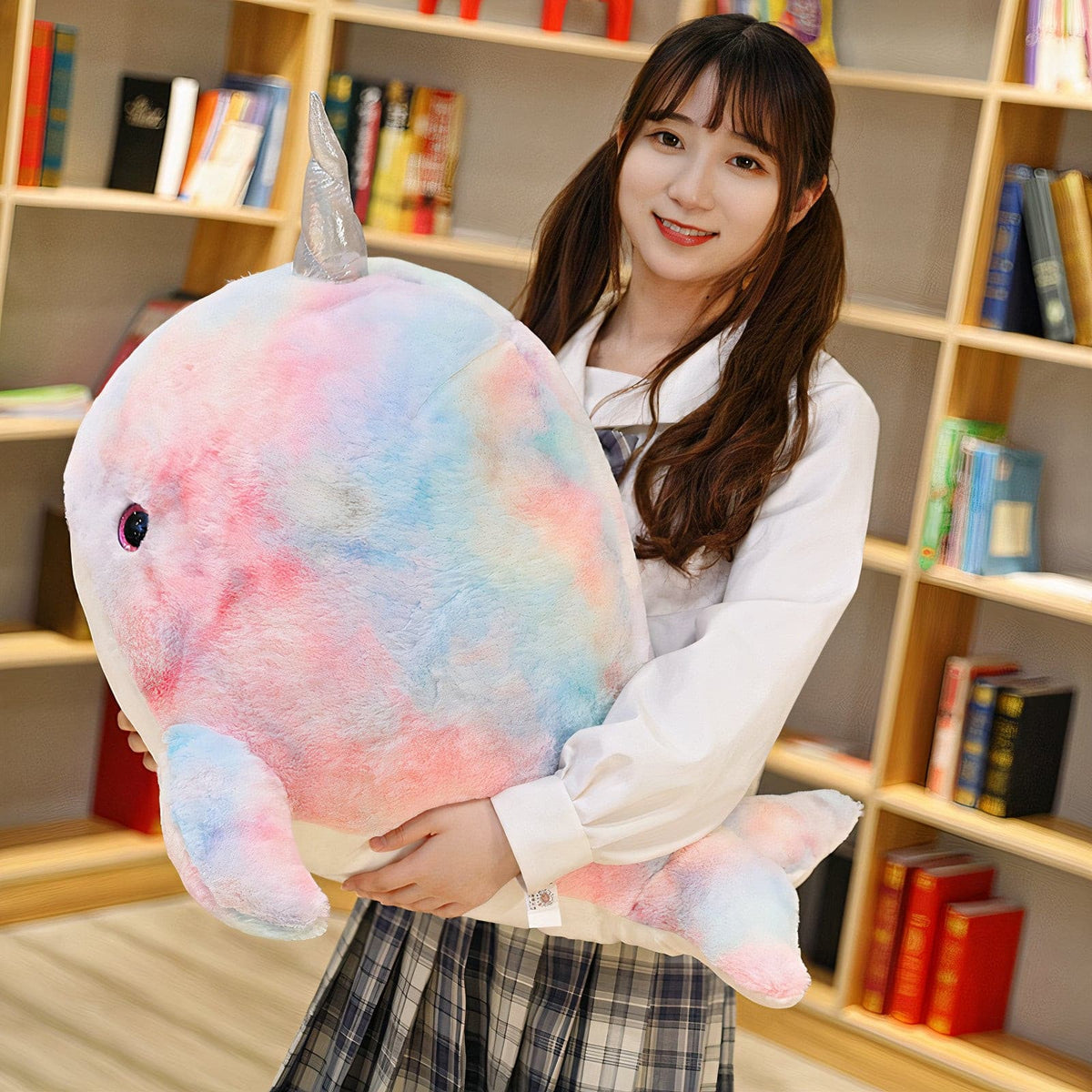 Plumpy Angel the Colorful Narwhale Plushie