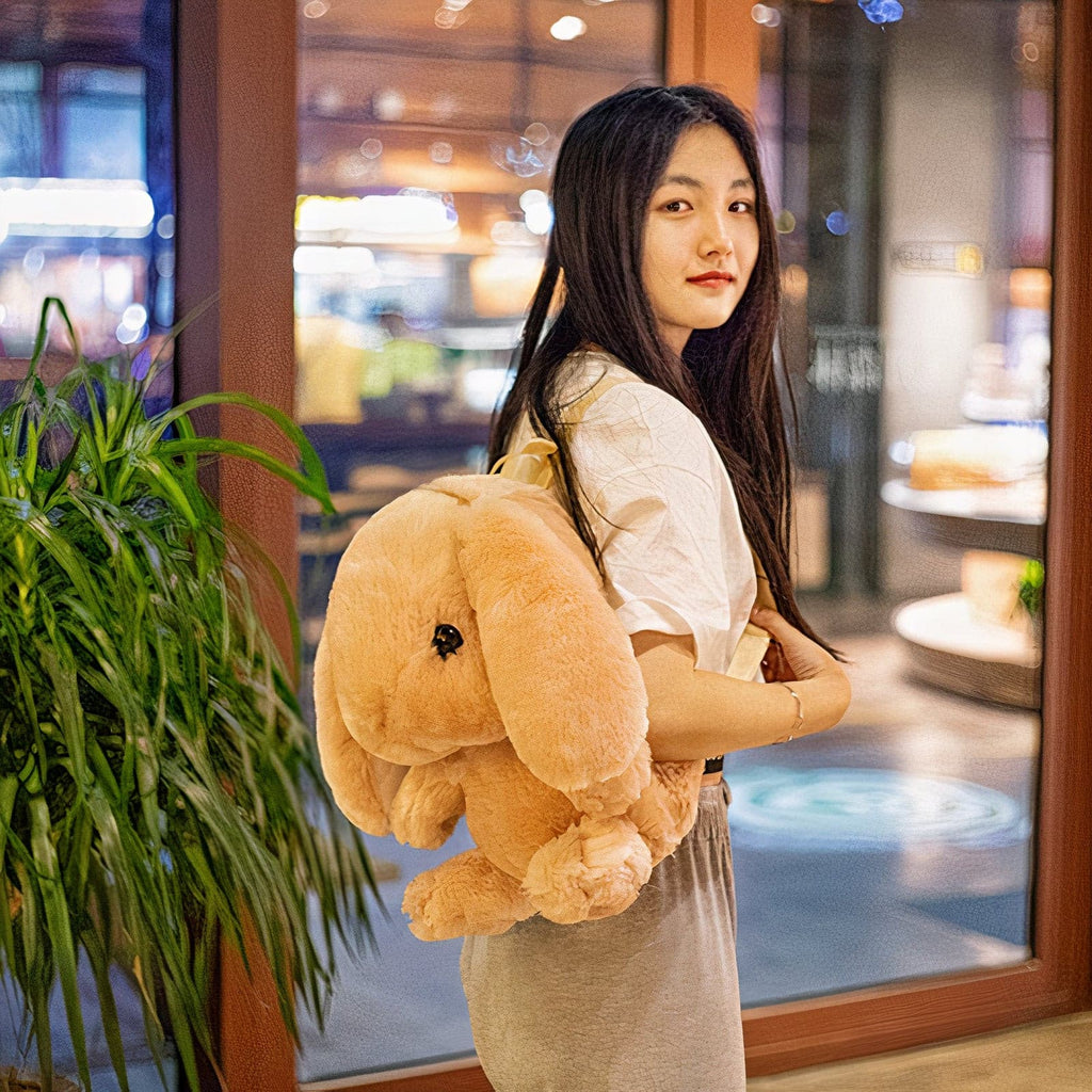 Plumpy Bunny Backpack Plushie