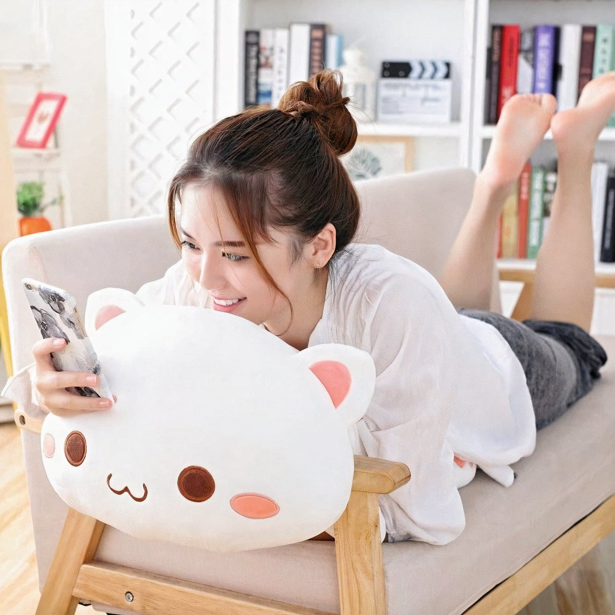 Gigantic Plumpy Kawaii Emiko-chan Cat Plushie