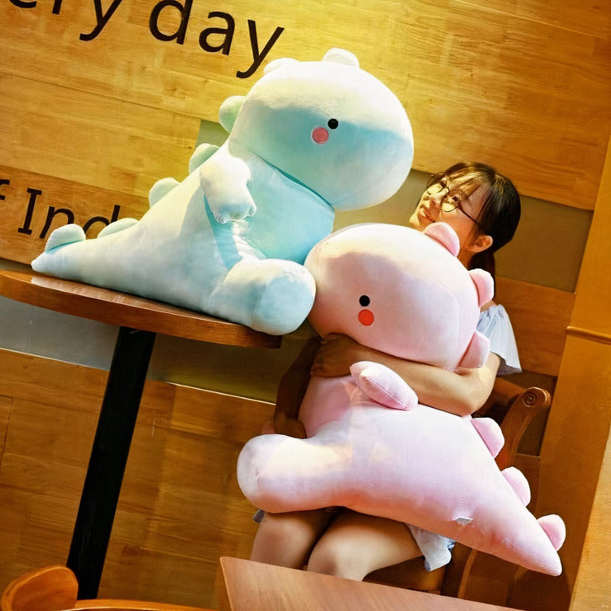Gigantic Plumpy Kawaii Fluffysaurus Dinosaur Plushie