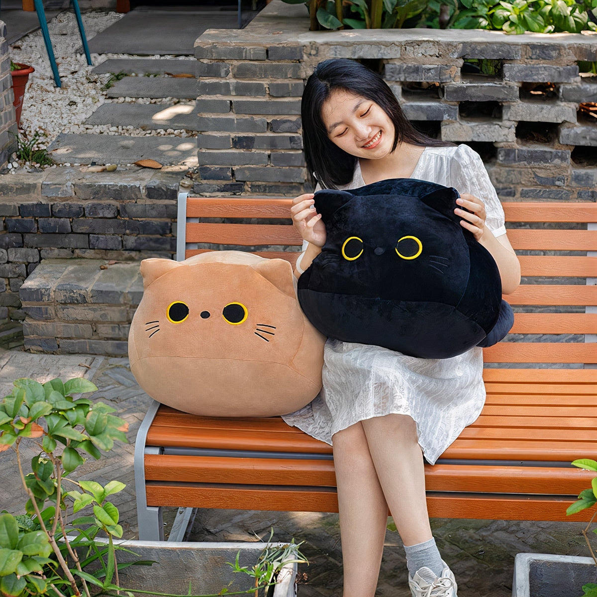 Plumpy Mimi, Bobo, and Yami Cat Plushie