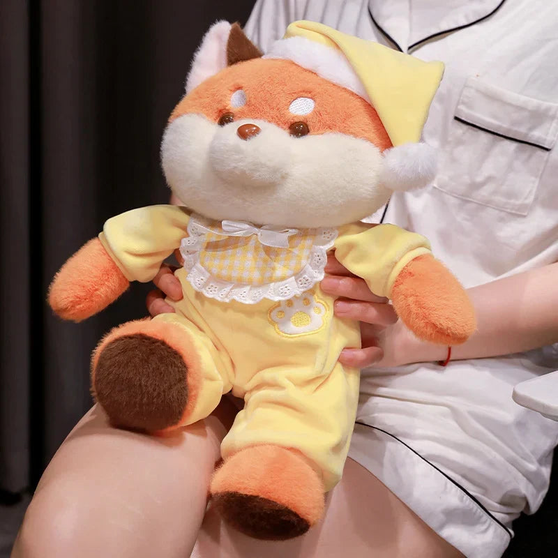 Cozy Bedtime Fox, Koala, and Dog Plushies for a Snuggly Pajama Party!