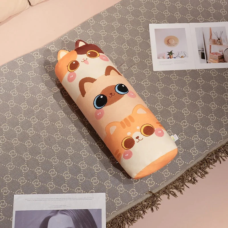 Cuddly Long Snuggle Stacked Cats Plush Toy