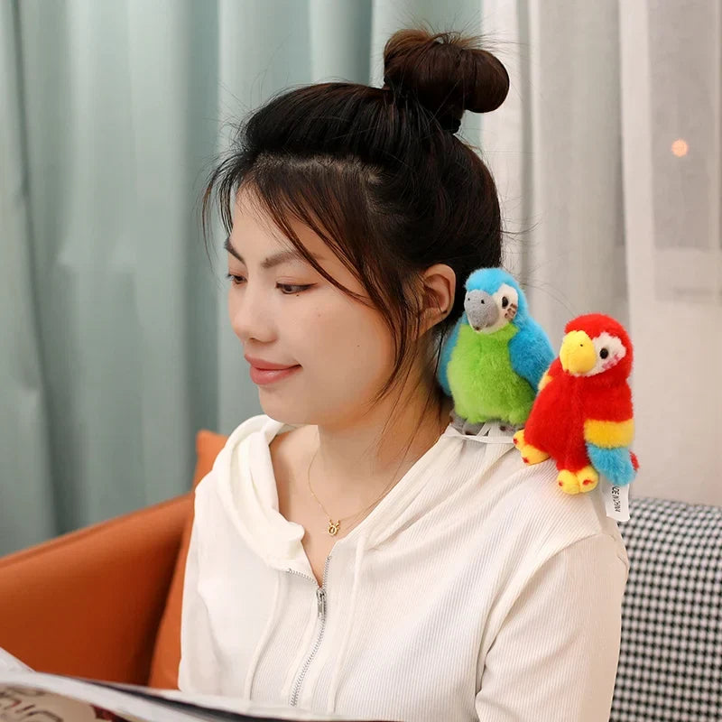 Adorable and Vibrant Parrot Plush Toy