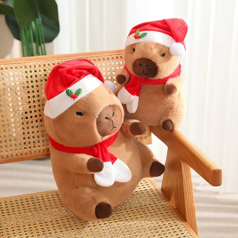 Adorable Baby Capybara Plushies for the Christmas and New Year Festivities!