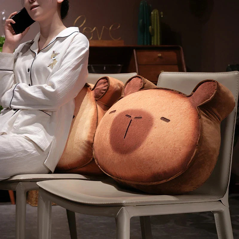 Adorable Capybara and Cat Toastie Bread Cookie Plush Toys