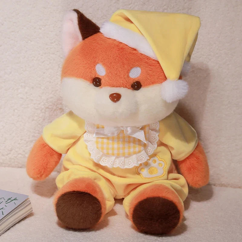 Cozy Bedtime Fox, Koala, and Dog Plushies for a Snuggly Pajama Party!