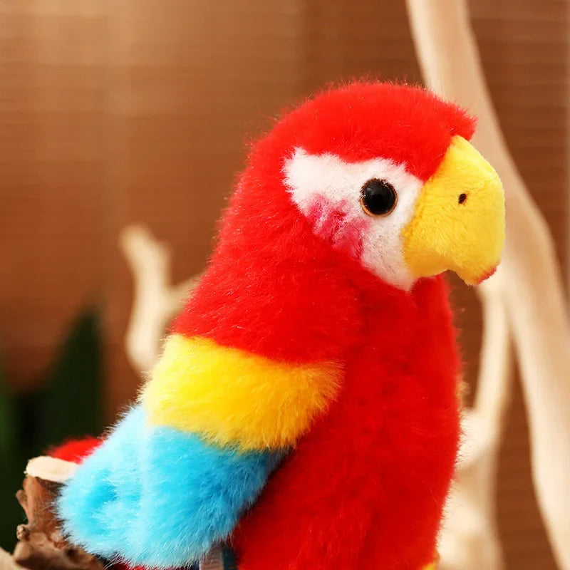 Adorable and Vibrant Parrot Plush Toy
