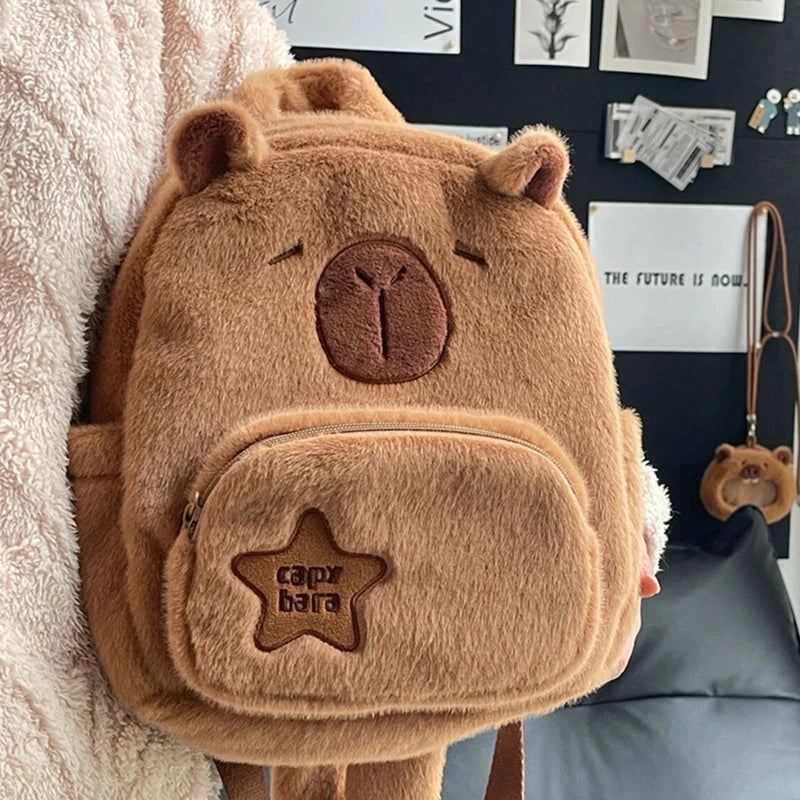 Adorable Capybara Plush Backpack for Ultimate Cuteness!