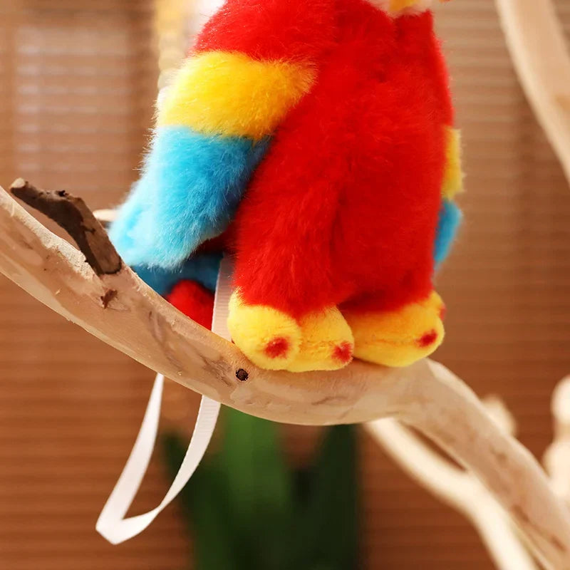 Adorable and Vibrant Parrot Plush Toy