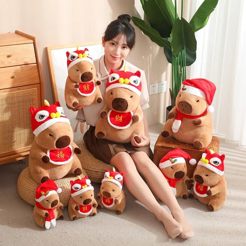 Adorable Baby Capybara Plushies for the Christmas and New Year Festivities!