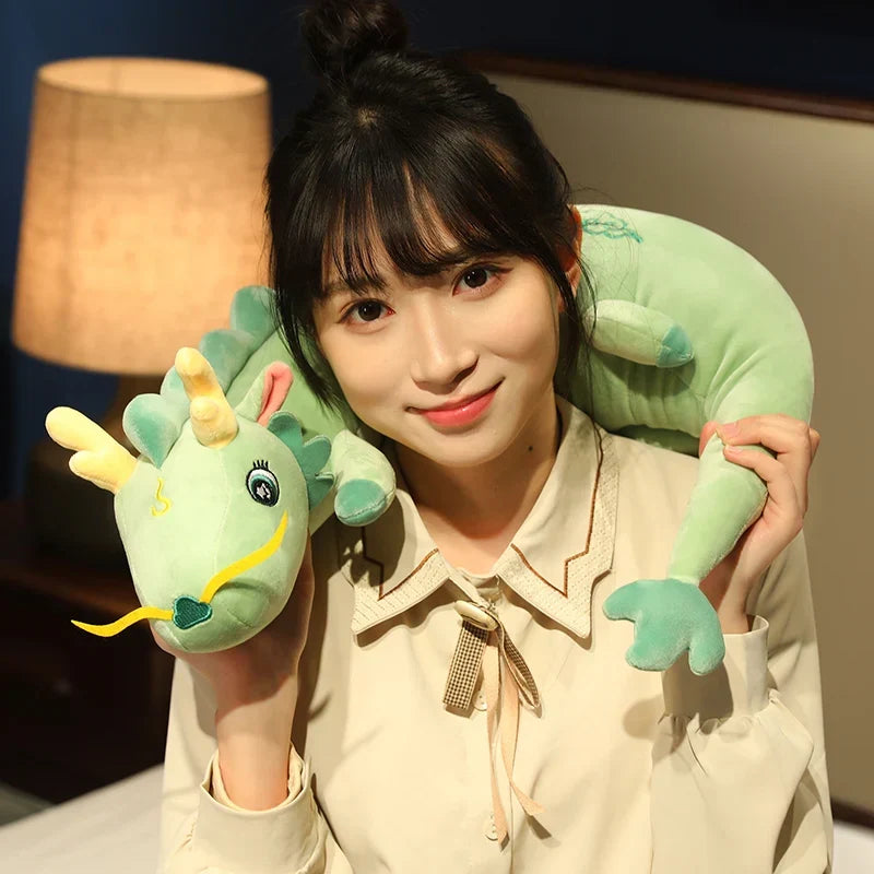 Cozy Long Haku Dragon Plush Snuggle Buddy