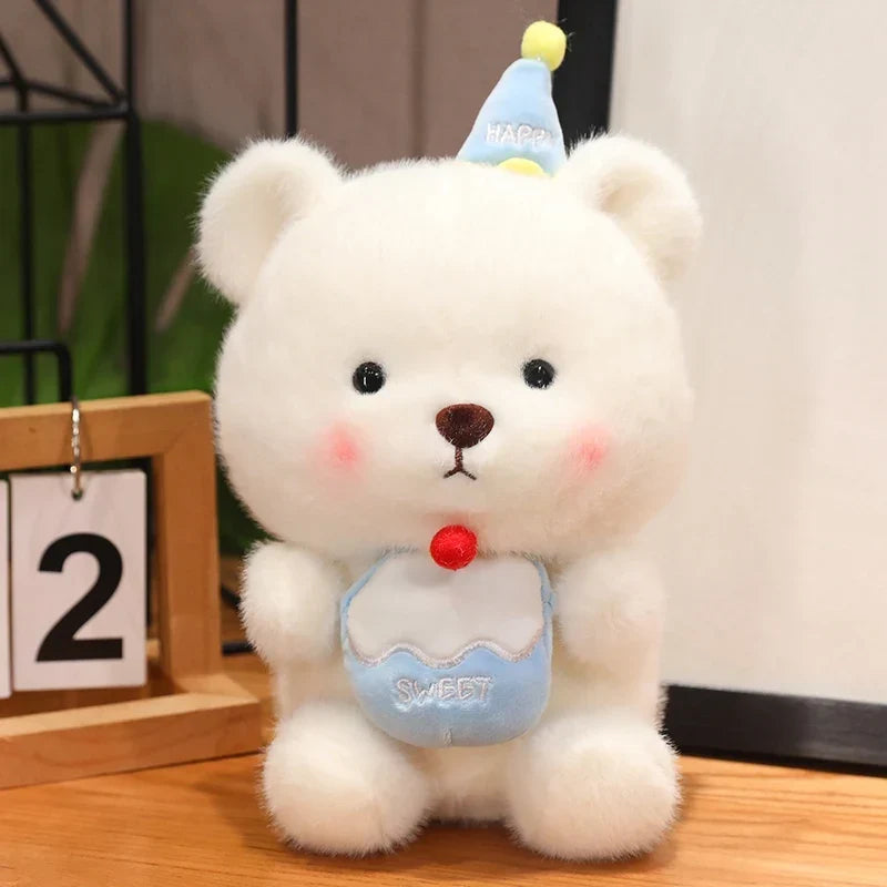 Adorable Capybara and Bear Birthday Cake Plushies for a Joyful Celebration!