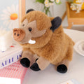 Adorable Fluffy Wild Boar Plush Toy - Perfect for Cuddles!