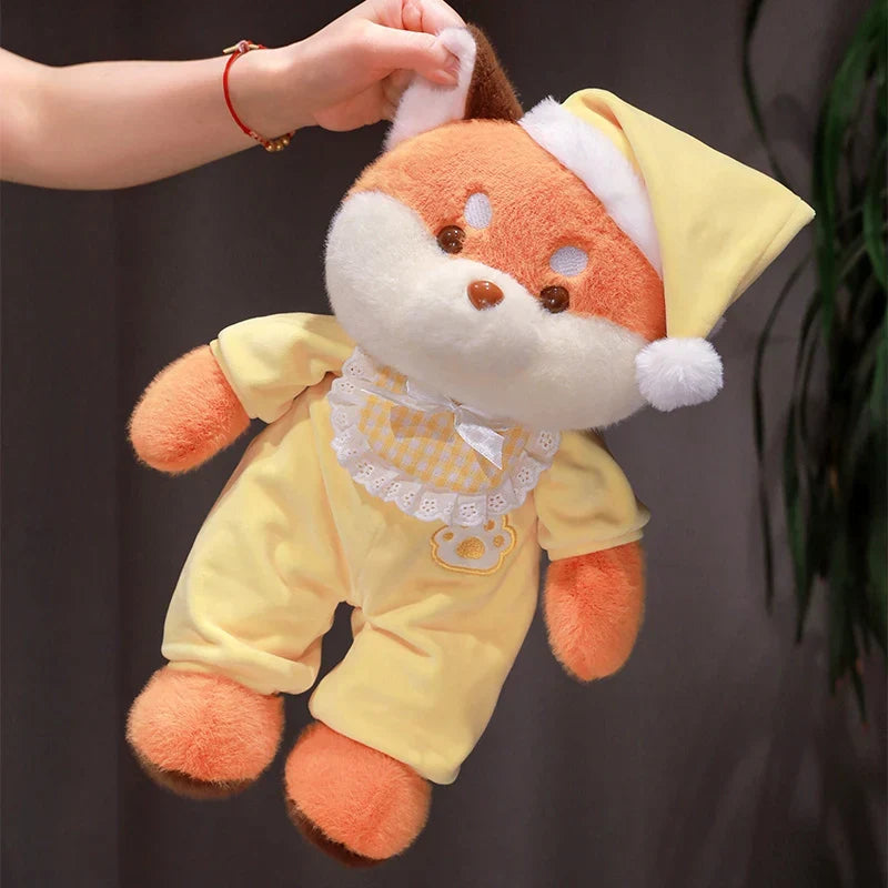 Cozy Bedtime Fox, Koala, and Dog Plushies for a Snuggly Pajama Party!