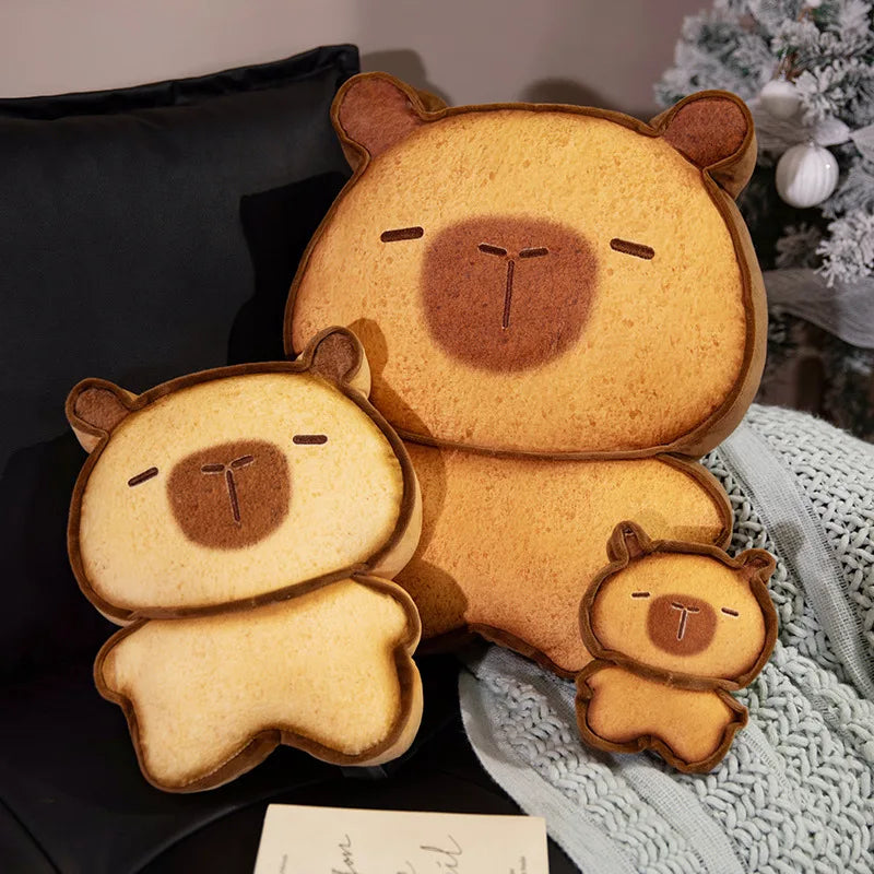 Adorable Toasted Capybara Bread Plushies
