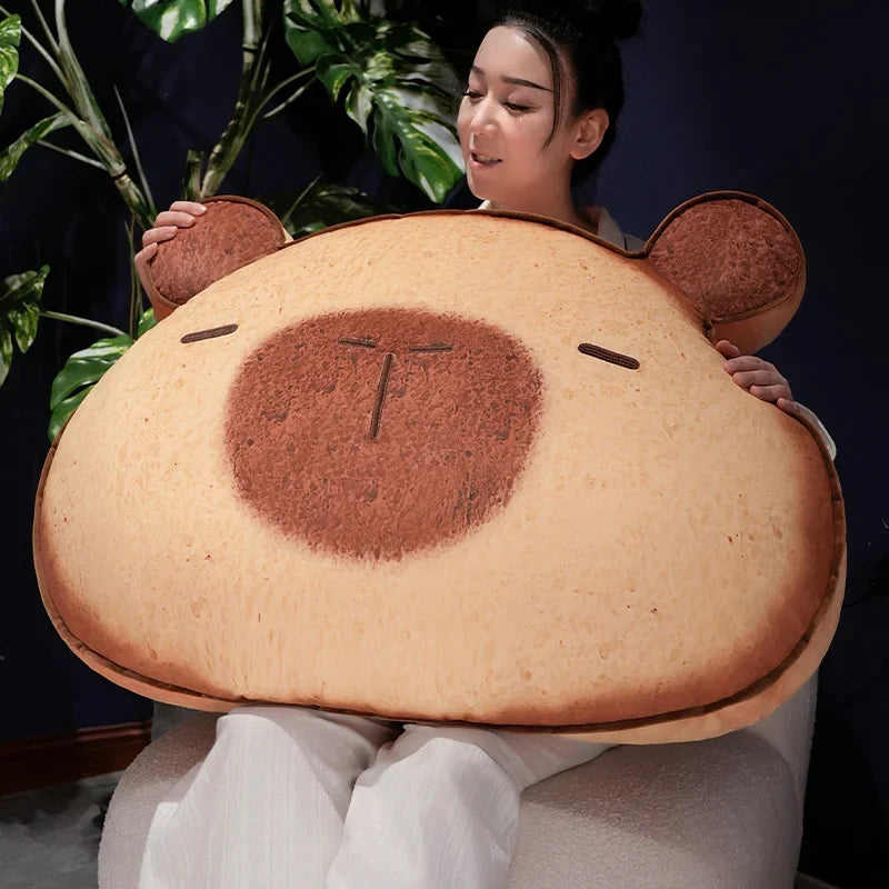 Adorable Capybara and Cat Toastie Bread Cookie Plush Toys